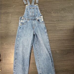 Zara Kids Blue Denim Overalls